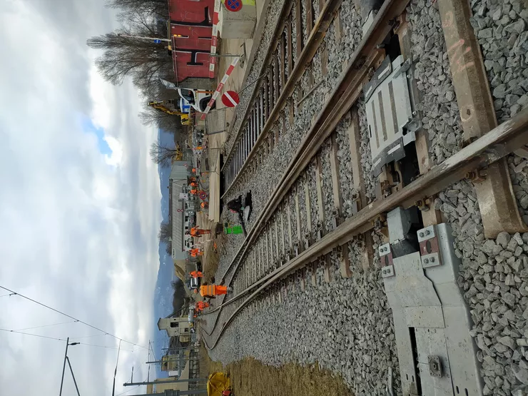 Gare de Gland - renouvelement des voies