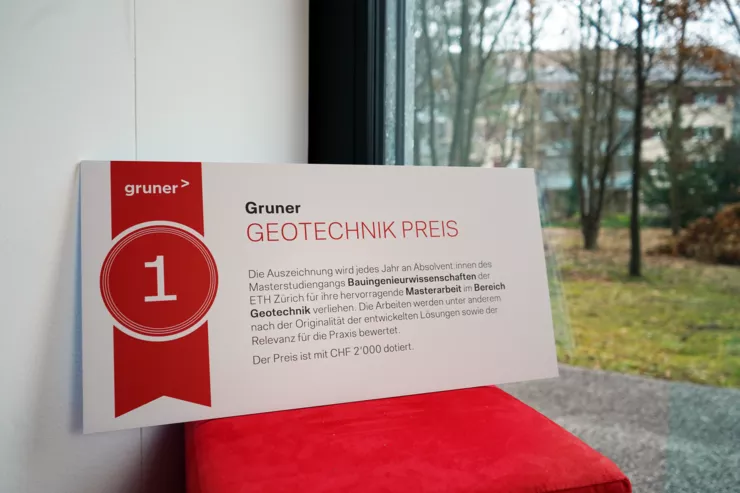 The Gruner Geotechnics Prize was awarded for the second time.