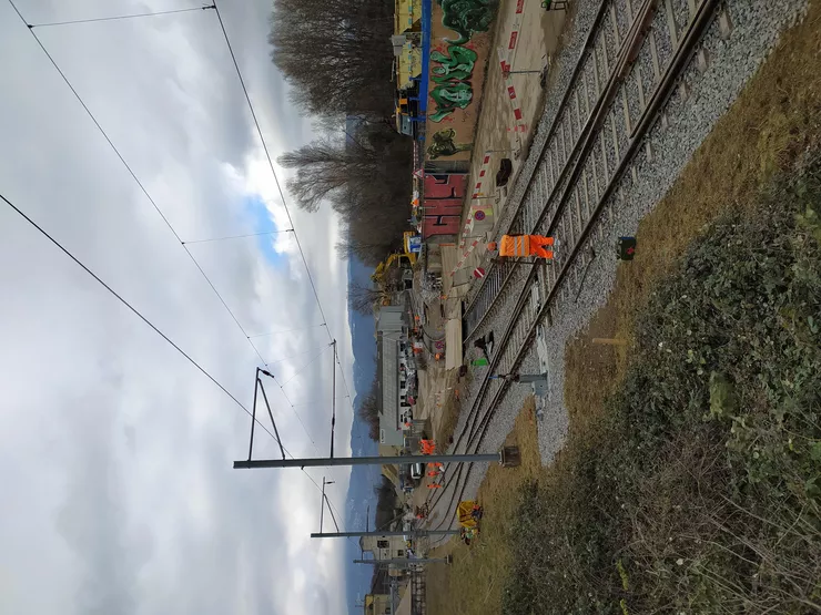 Gare de Gland - renouvelement des voies